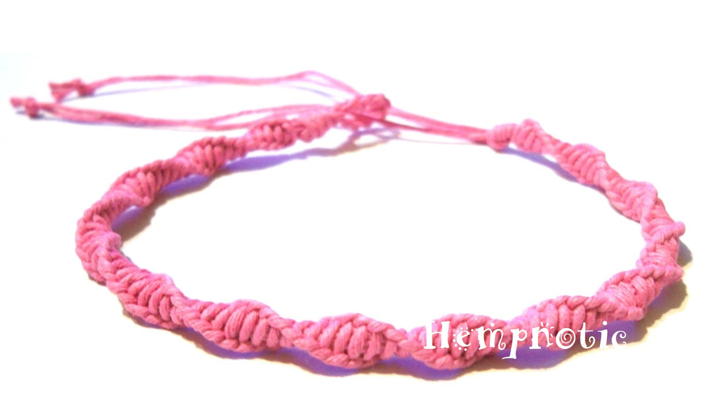 Spiral Twisted Hemp Anklet