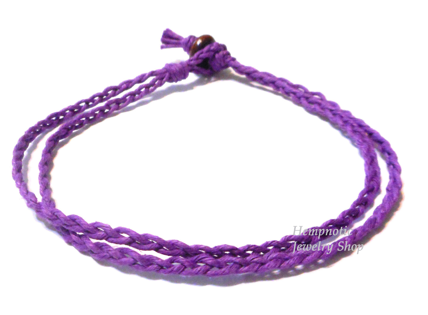 Double Braided Hemp Anklet