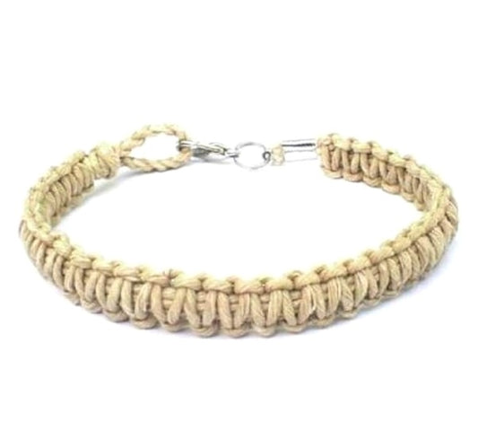 Hempnotic Jewelry Men's Women's Unisex Lobster Clasp Surfer Hawaiian Hemp Bracelet - Handmade